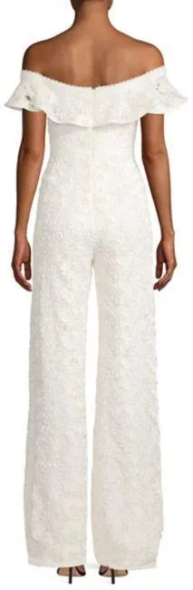 'Edlyn' Off-the-Shoulder Jumpsuit, White