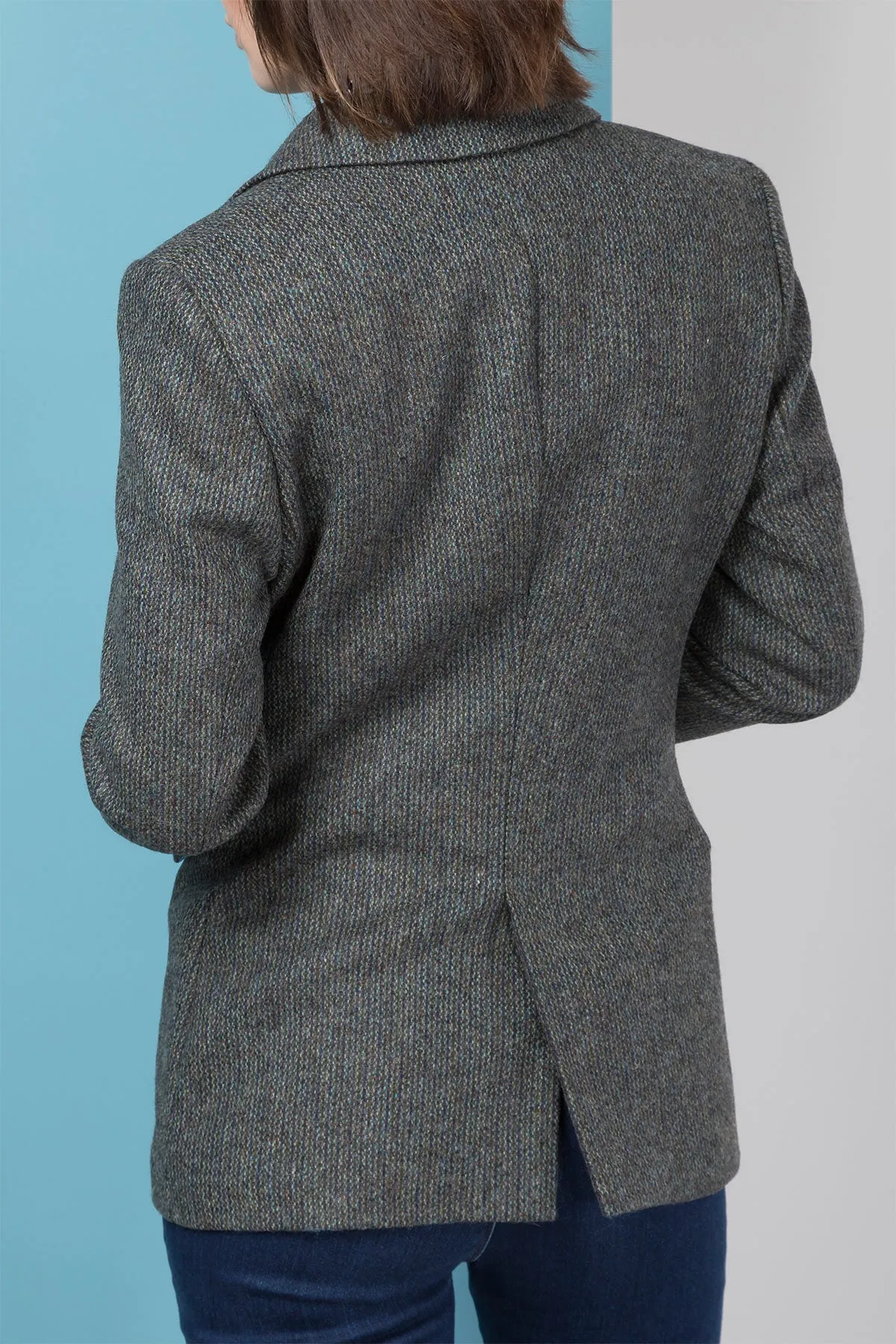 Stylish Long Womens Tweed Blazer