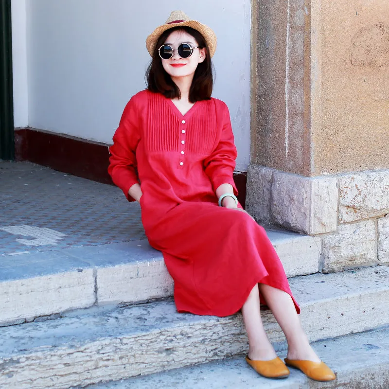 Red Women Dresses Casual Summer Women Dresses Long Women Dresses MDYP9759