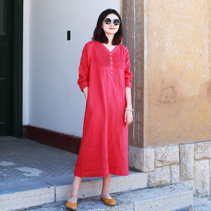 Red Women Dresses Casual Summer Women Dresses Long Women Dresses MDYP9759